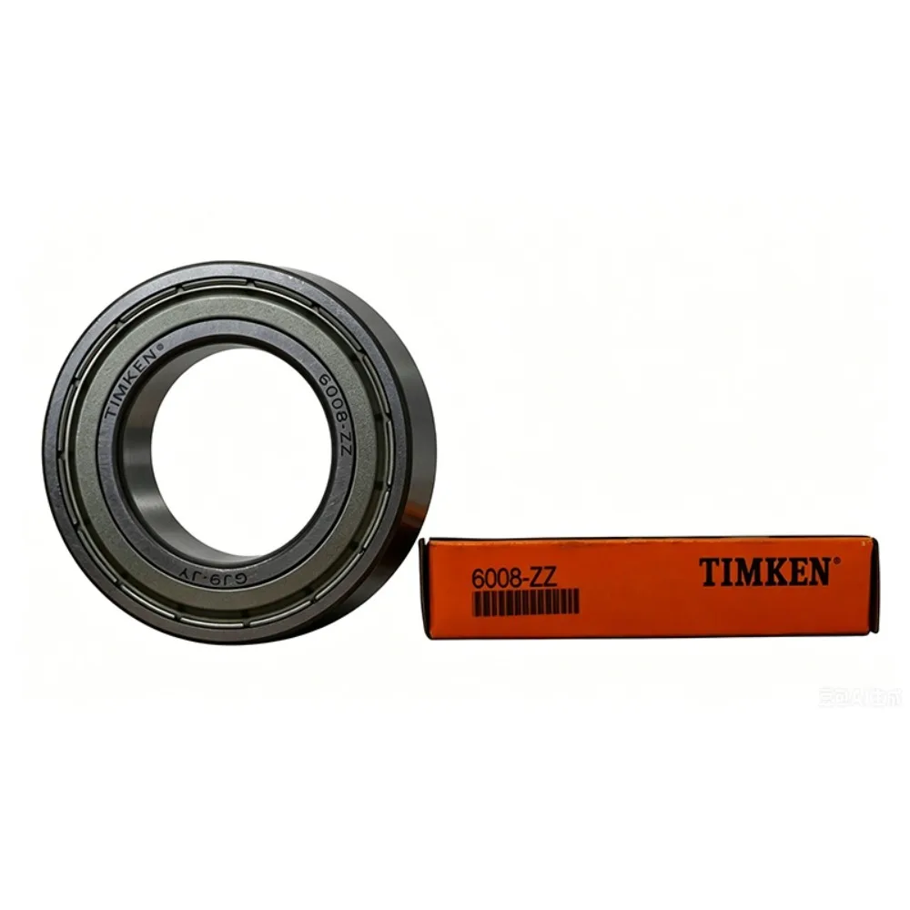 2PCS 6008-ZZ TIMKEN Deep Groove Ball Bearing 40x68x15mm Double Metal Seal Low Noise Pre-Lubricated Bearing