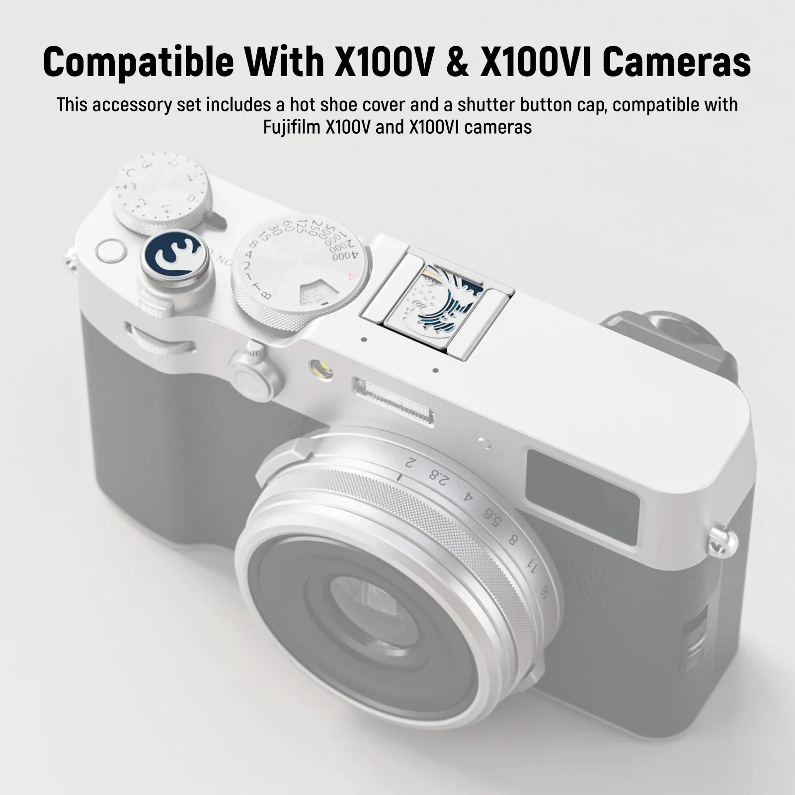 NEEWER CA110/CA115 غطاء الحذاء الساخن ومجموعة غطاء زر المصراع لملحقات حامل الإبهام المريح Fujifilm X100V/X100VI