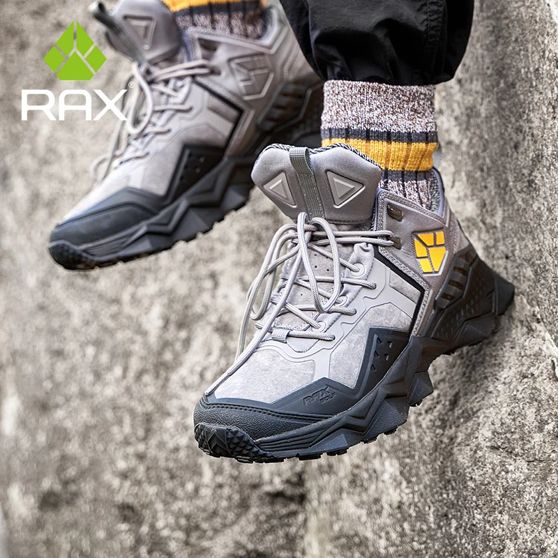 Rax Hiking Shoes Men Waterproof Outdoor Climbing Camping Trekking Sneakers Tactical Wakling Sport Off road Shoes Hunting Boots