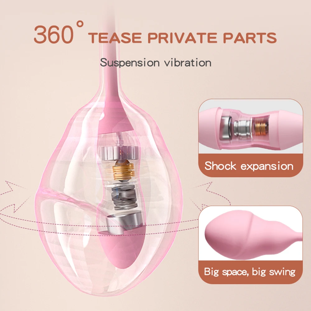 Inflatable Vibrator Wireless Remote Expansion Vibrating Egg Bullet Vaginal G Spot Clitoris Stimulator Adult Sex Toy For Women