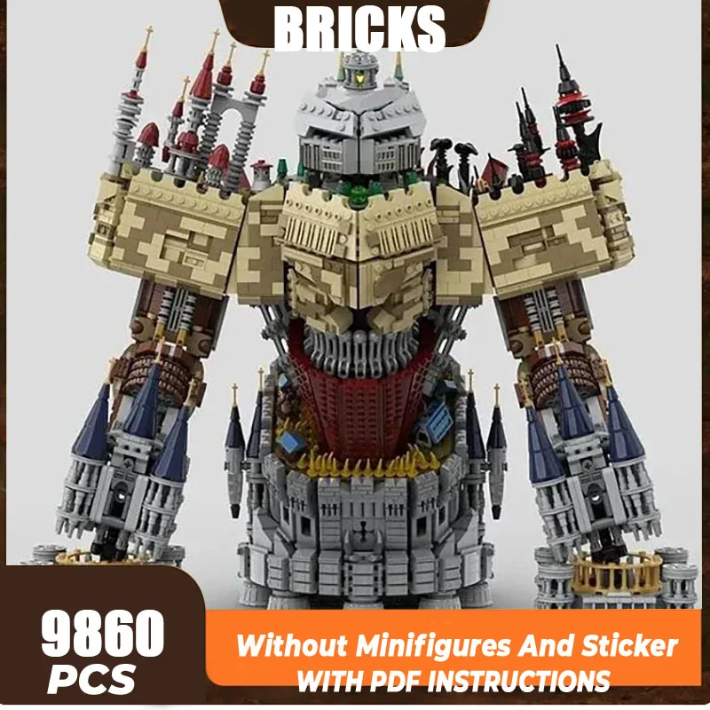 Bloques de construcción Moc, modelo de fortaleza militar, tecnología de Castillo monstruo de Terror, bloques modulares, regalo, juguetes de Navidad, conjunto DIY de montaje