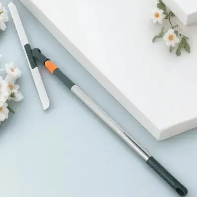 

Silicone Squeegee Long Handle Shower Floor Squeegee 180 Degree Rotating Head Easy Clean Reusable Telescopic Bathroom Kitchen