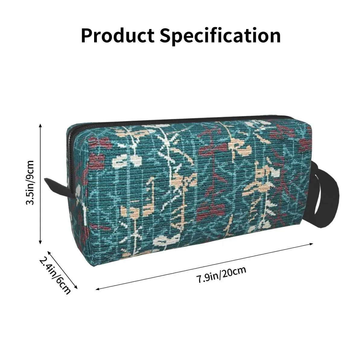 MCO Orlando International Airport Carpet Makeup Bag Cosmetic Dopp Kit Toiletry Cosmetic Bag for Women Beauty Travel Pencil Case