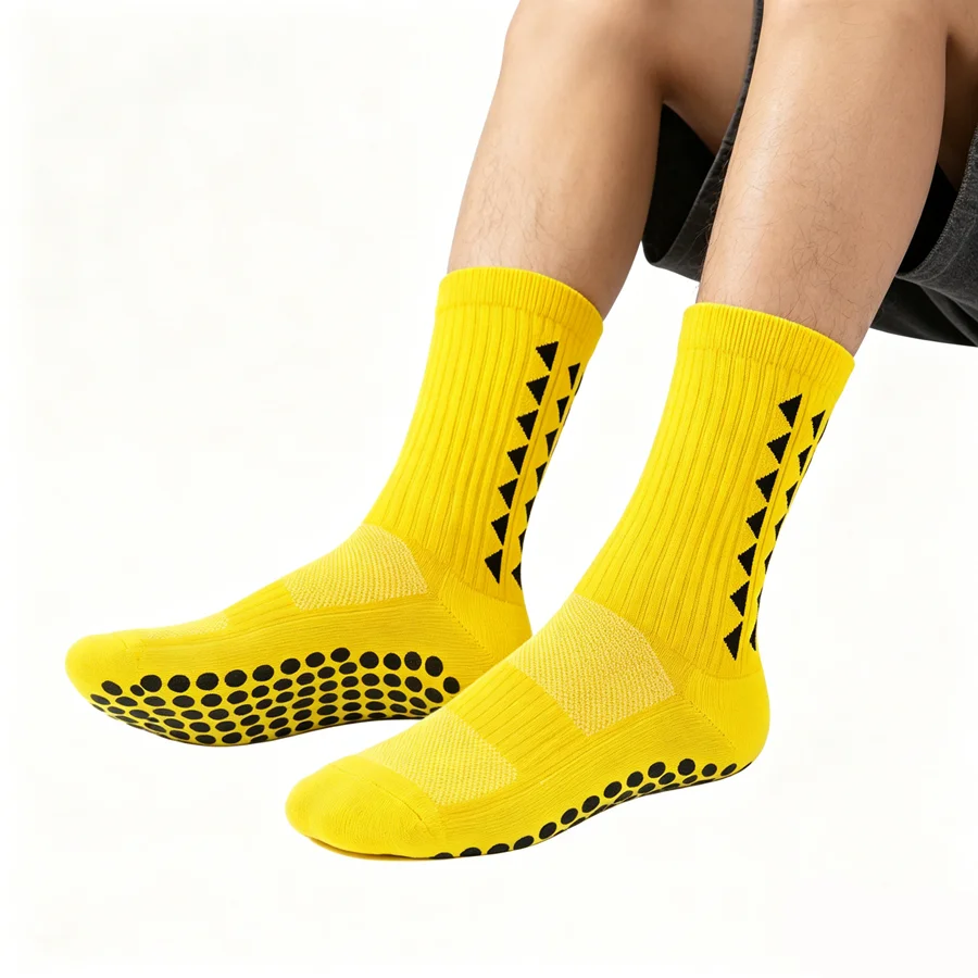 1/5/10pairs men women anti slip grip cycling running shockproof towel bottom breathable professional athletic exercise socks