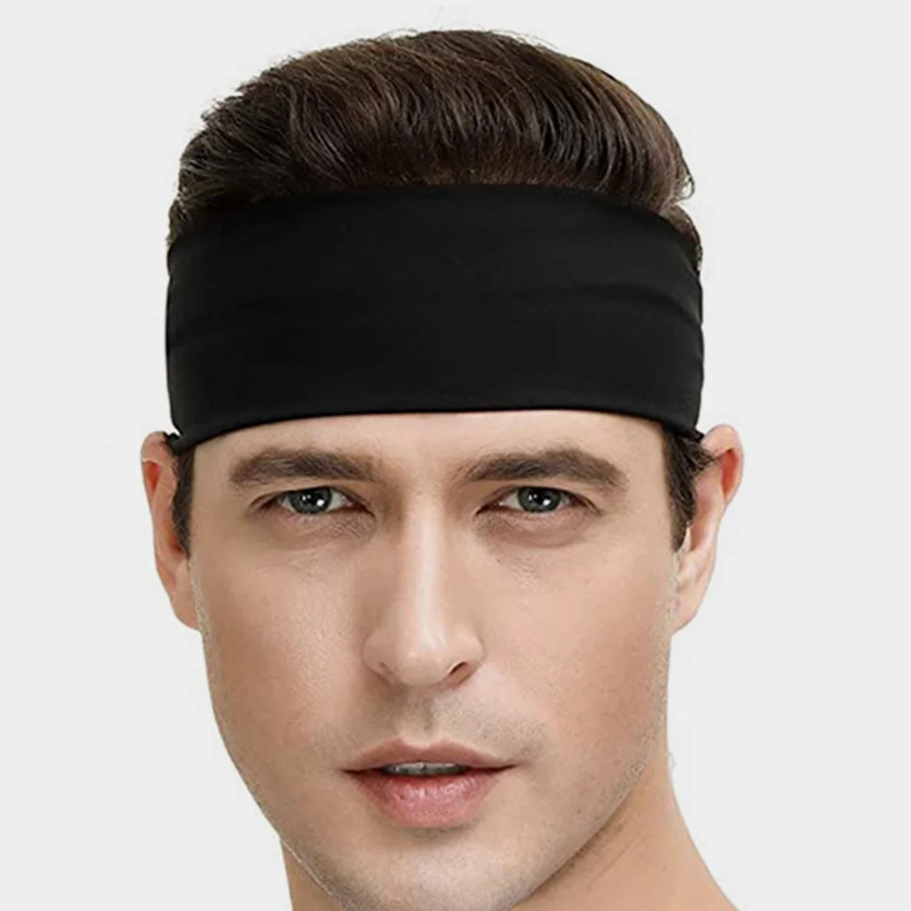 

Men'S Sports Headband Elastic Nonslip Sweatband For Running Workout Fitness Basketball Cycling Tennis Hiking Outdoor