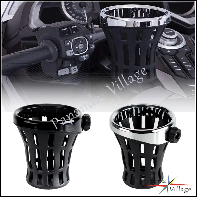 

For Honda Goldwing GL 1800 Motorcycle Large Driver Cup Mesh Basket Holder Drinking Bottle Support Bracket For DCT Tour 2018-2021