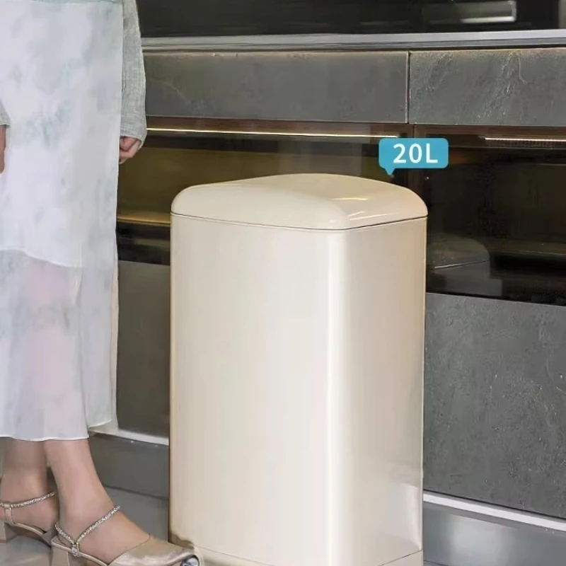

Trash can household pedal stainless steel kitchen living room toilet bathroom