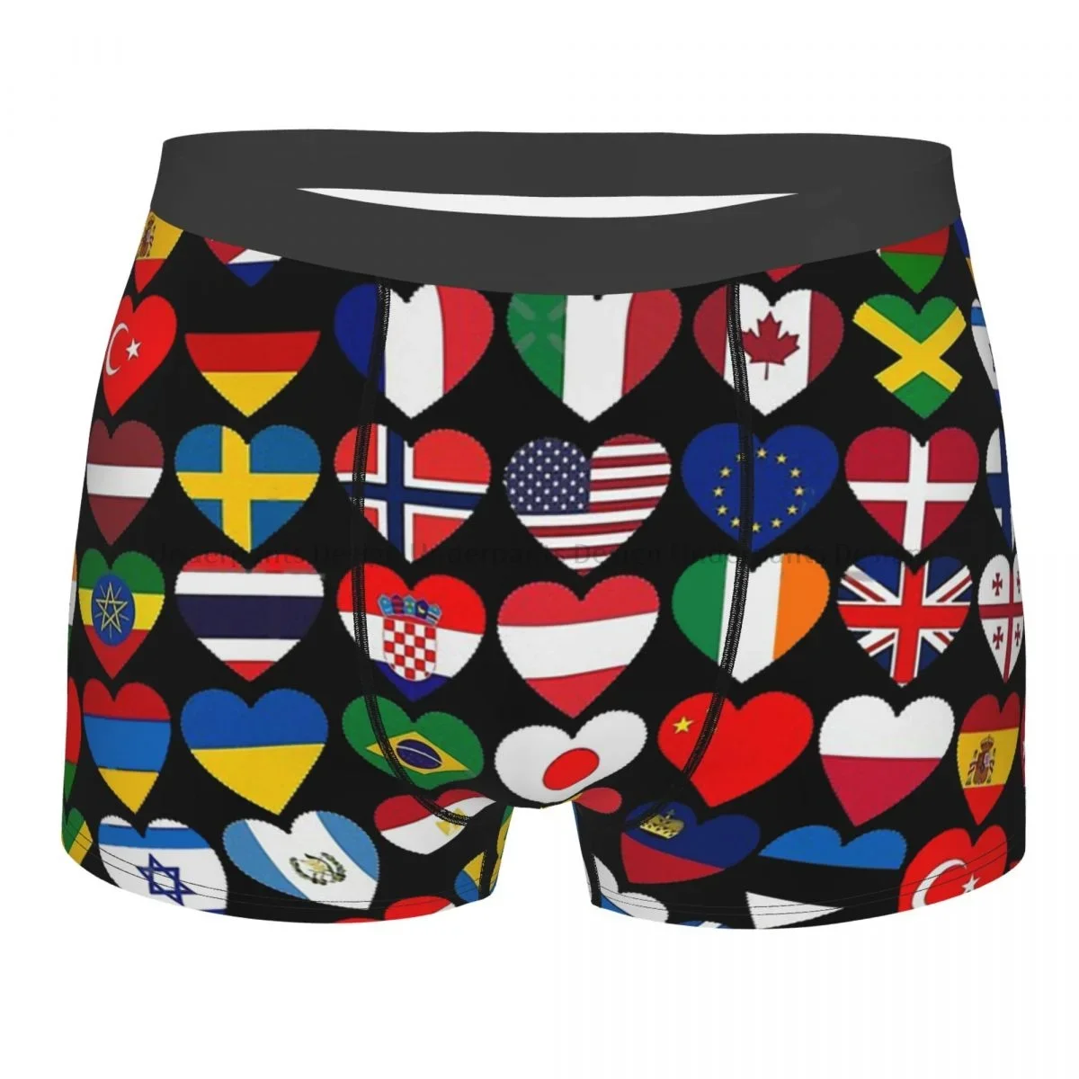 Flag Yhe Countries Of The  International Gift Underpants Cotton Panties Men's Underwear Print Shorts Boxer Briefs