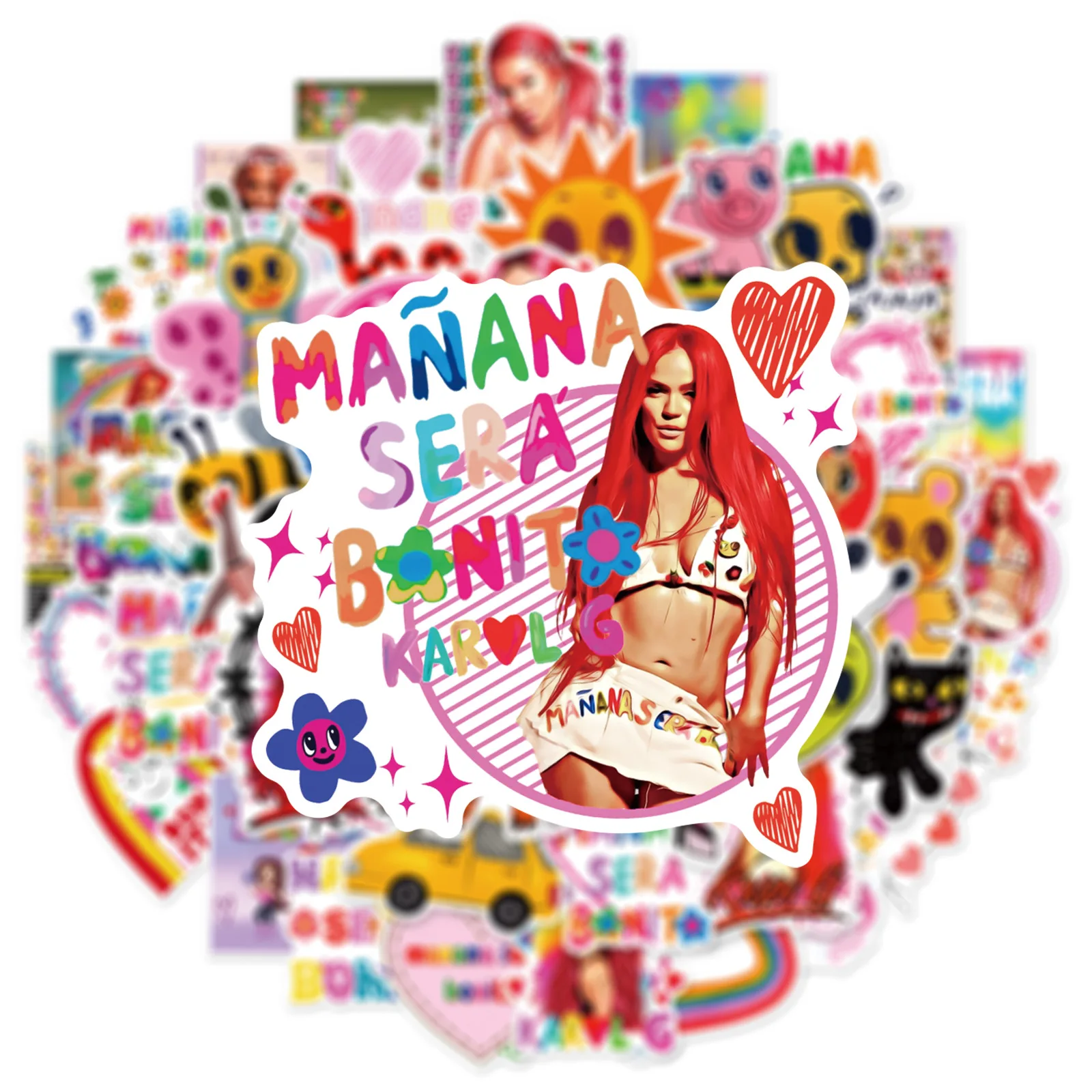 

10/30/50PCS Manana sera Bonito Stickers Cartoon Graffiti Sticker DIY Fridge Luggage Laptop Guitar Car Bike Skateboard Decals Toy