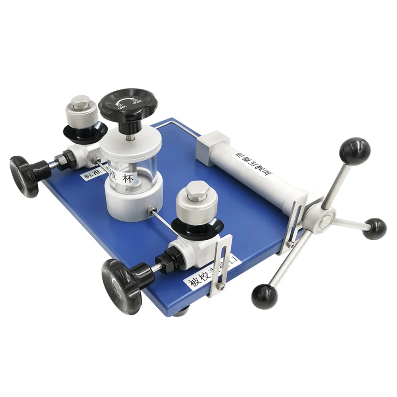 Calibration 4 20ma Pressure Transmitter -0.08 ~ 60Mpa Hydraulic Desktop Pressure Calibrator for Pressure Gauge Calibration