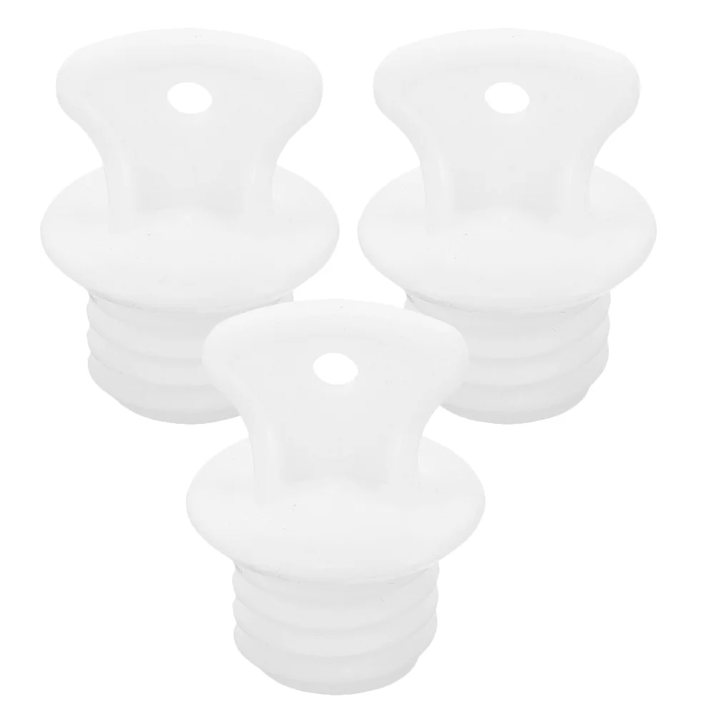 3 Pcs Hot Water Bag Plug Bottle Lid Rubber Stopper Replacement Small Stoppers Sack