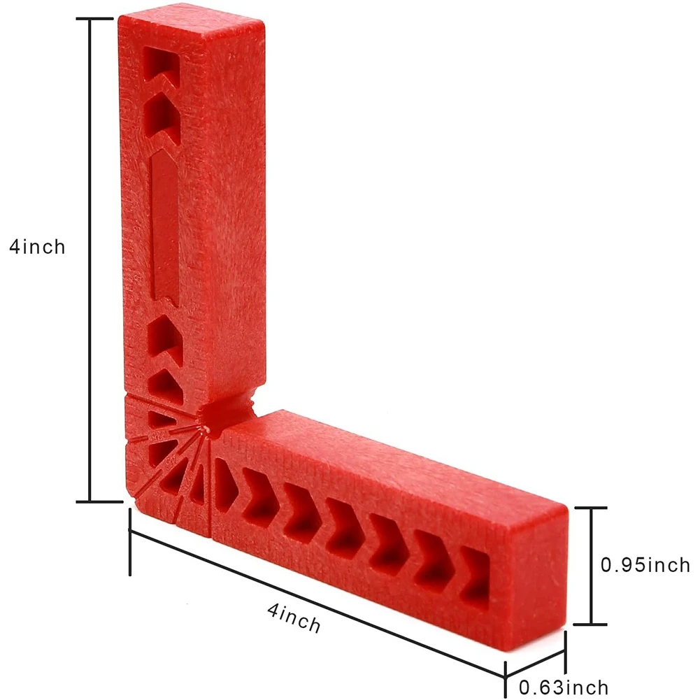 8 PCS 4 Inch 90 Degree Positioning Squares, Right Angle Clamps Woodworking Carpenter Corner Clamping Square Tool