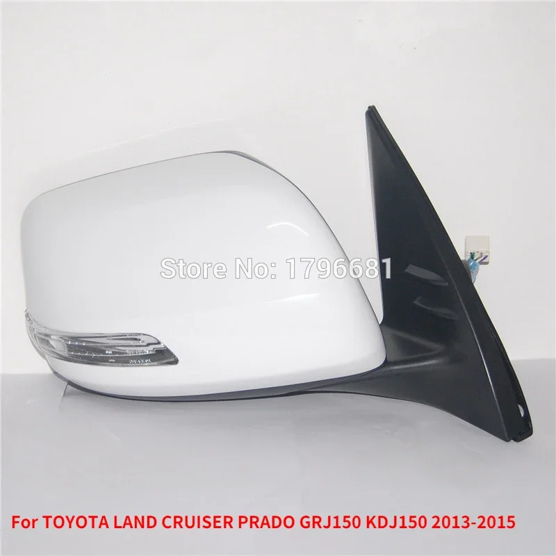 CAPQX 9Pin Auto Electric Folding Side Rear View Mirror For TOYOTA LAND CRUISER PRADO GRJ150 KDJ150 2013 2014 2015 87910-60N070