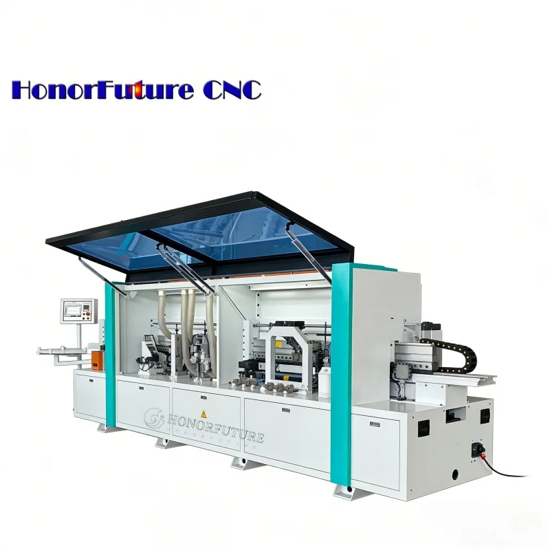 

High Efficiency Double Triming Automatic Edge Banding Machine Strip Glue Bander Scraping Buffing Straight Multi-functional Sale