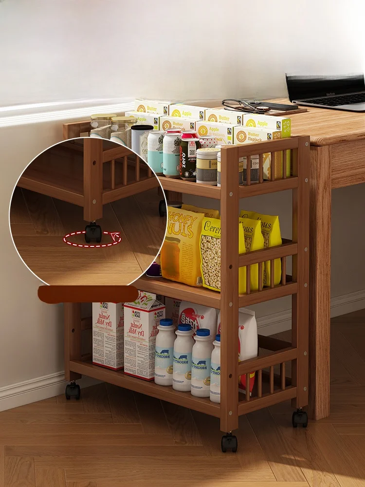 

Non-Real Wood Floor-Standing Multi-Layer Storage Ra Simple Household Utili elf Space-Saving Organizer for Miscellaneous...