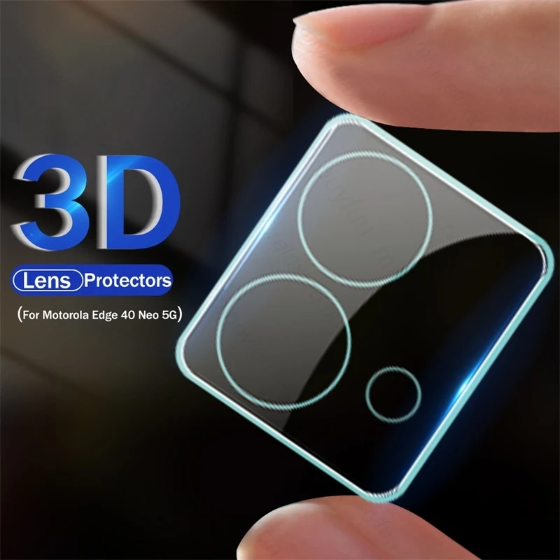 3D Curved Tempered Glass Camera Protector Cover For Motorola Moto Edge 40 Neo Edge40Neo 5G Rear Lens Case Edge40Neo Edge40 Neo