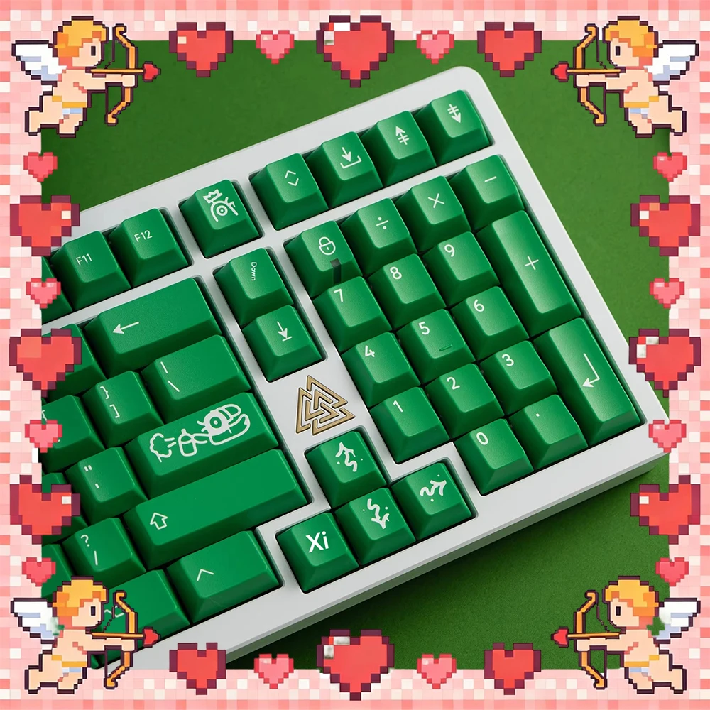 PBTfans Mischief PC Keycaps Customized Dichroism Vitality Keyboard Keycaps ABS Cherry Factory Height For PC Accessories Gifts