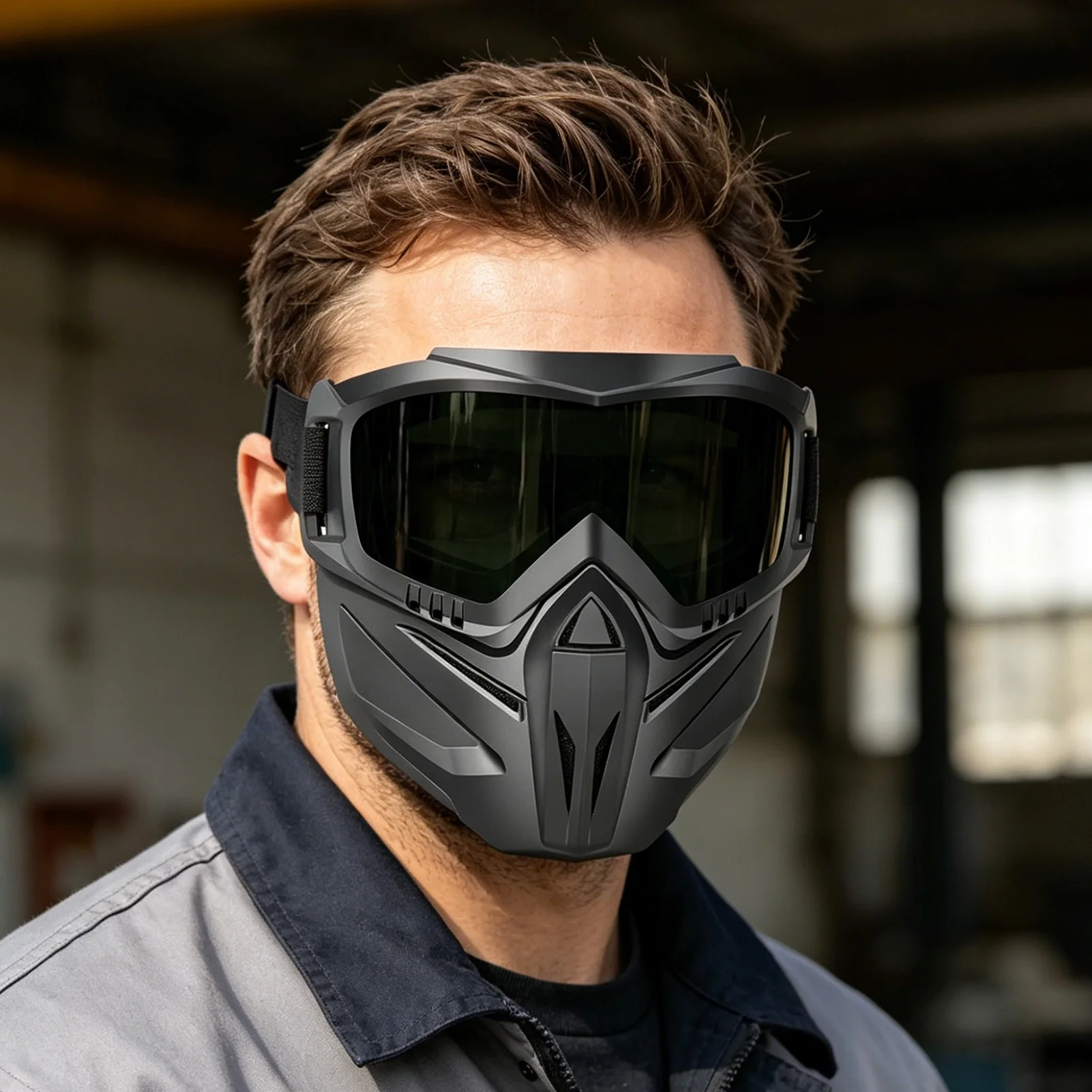 Dust Resistant Auto Darkening Welding Glasses Detachable Impact Resistant Cutting Welding Mask Adjustable Ban