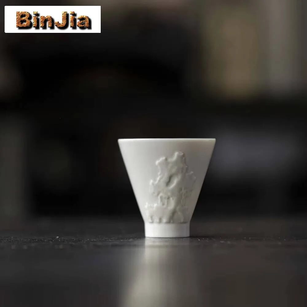 2 unid/set Retro hierba madera gris cerámica taza de té creativo Taihu lago piedra maestro cono tazón fragancia Kung Fu Set 50Ml