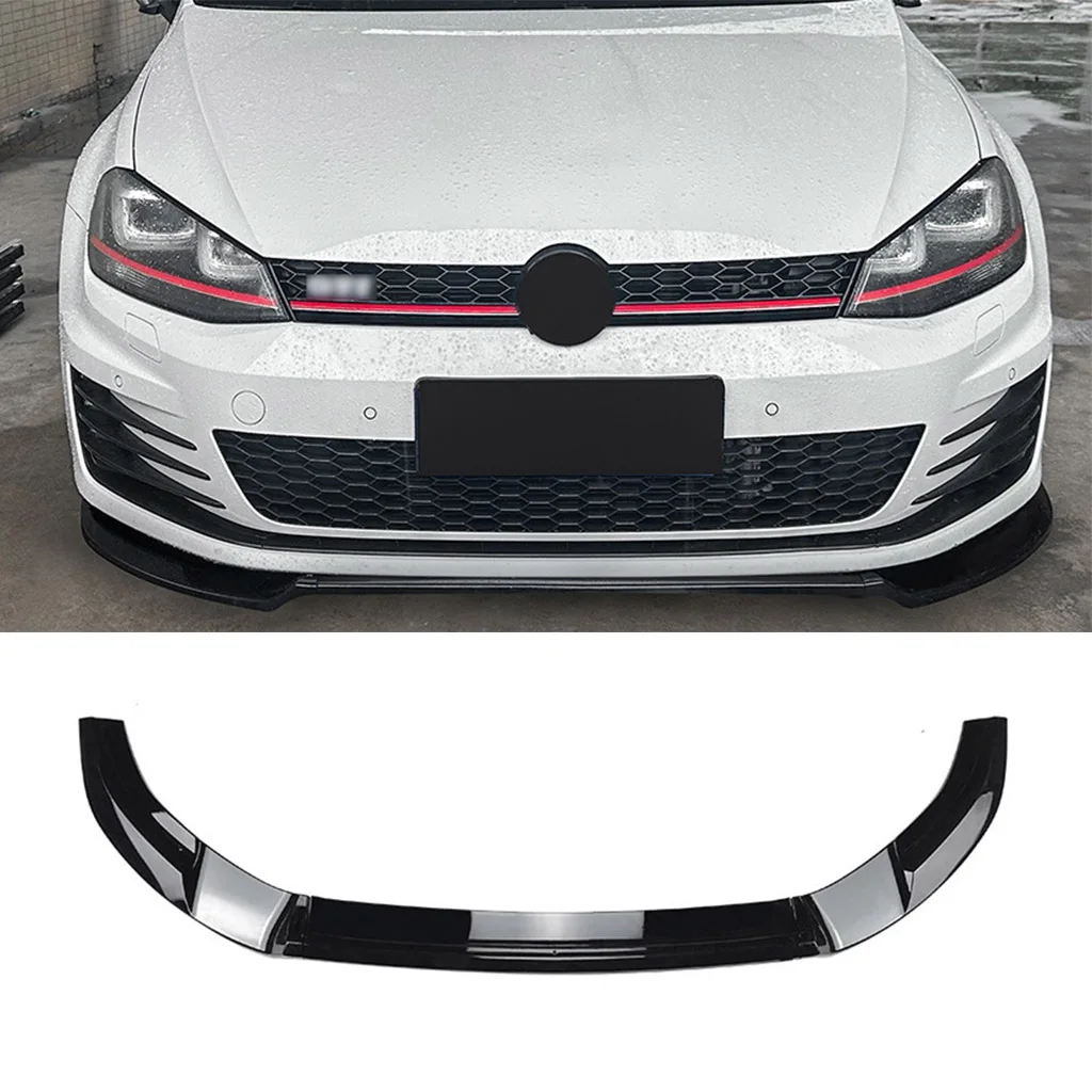 Car Front Bumper Lip Spoiler Diffuser Splitters Body Kit Aprons Cover Guard Trim For Volkswagen Golf 7 MK7 GTI R Rline 2012-2018