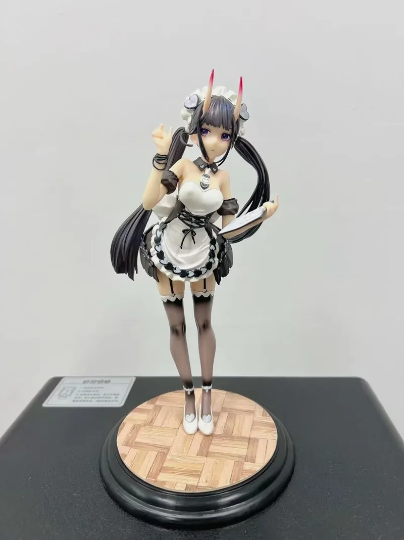 

Azur Lane Noshiro Maid Outfit Anime Figure "Want Some Ice" Beautiful Girl Figurine Model Home Decor Ornament Gif