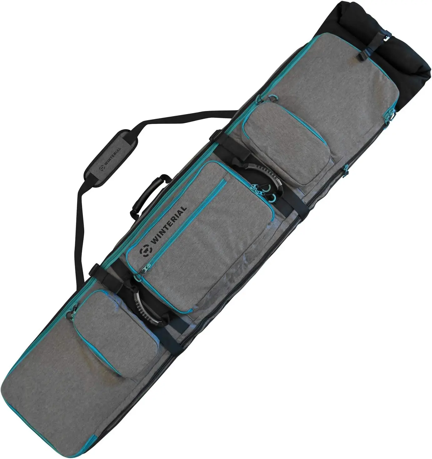 

Winterial Rolling Expandable Snowboard and Ski Bag - Ski and Snowboard Bag with Wheels, Fits 2 Boards or 2 Sets of Skis up to 70