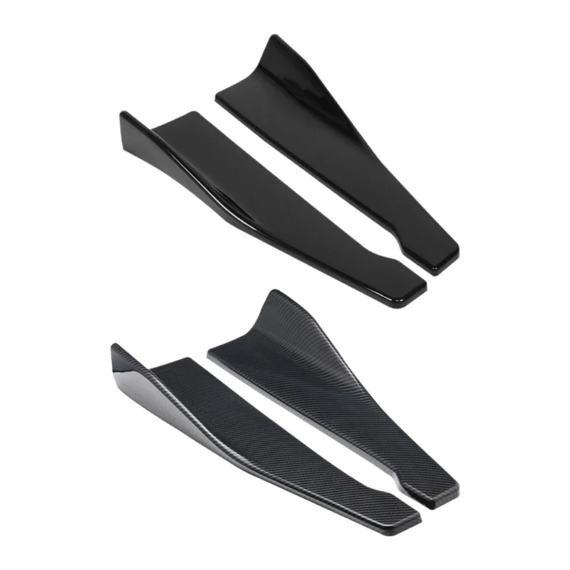 ABS Car Bumper Spoiler Rear Lip 48cm Side Skirt Guard Rear Lip and Side Skirt Extension for Car Aesthetics Enhancement