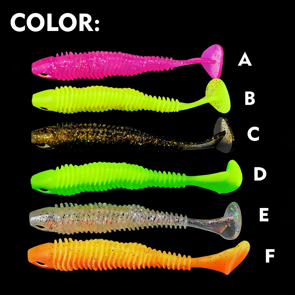 

Proberos 2.83/3.46/4.52inch 3D Eyes Soft Bait 4/10pcs Paddle Tail Swimbaits Two-Tone Color, Wobblers Swim Baits Fishing Worms