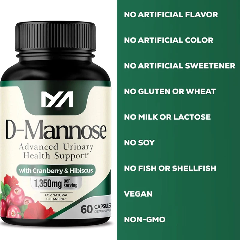 

D-mannose complex containing 1350 milligrams of cranberry extract - rapid action for urinary tract health support