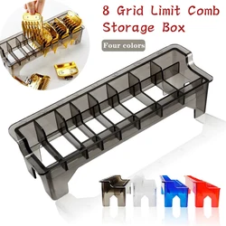 8 Grid Guide Limit Comb Storage Box Universal Electric Hair Clipper Rack Holder Organizer Case for Salon Barber Styling Tools