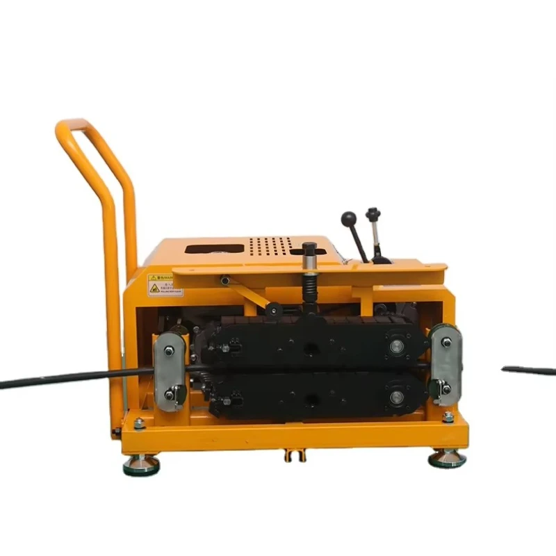 Cable tractor fiber optic cable conduit rod pusher