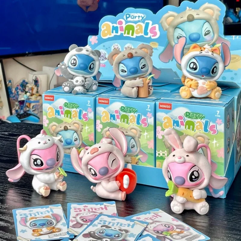 

In Stock Lilo Stitch Series Animal Party Blind Box Cute Surprise Box Figurine Decoration Cute Doll Xmas Hallowmas Toy gifts