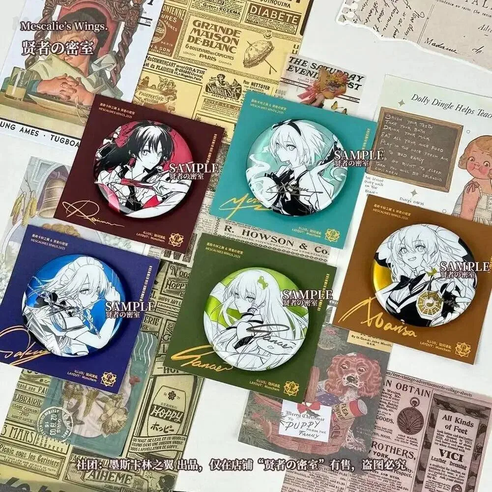 

2026 Touhou Project Hakurei Reimu Kirisame Marisa Izayoi Sakuya Cosplay Cartoon Tinplate Badge Brooch Anime Backpack Adorn Gift