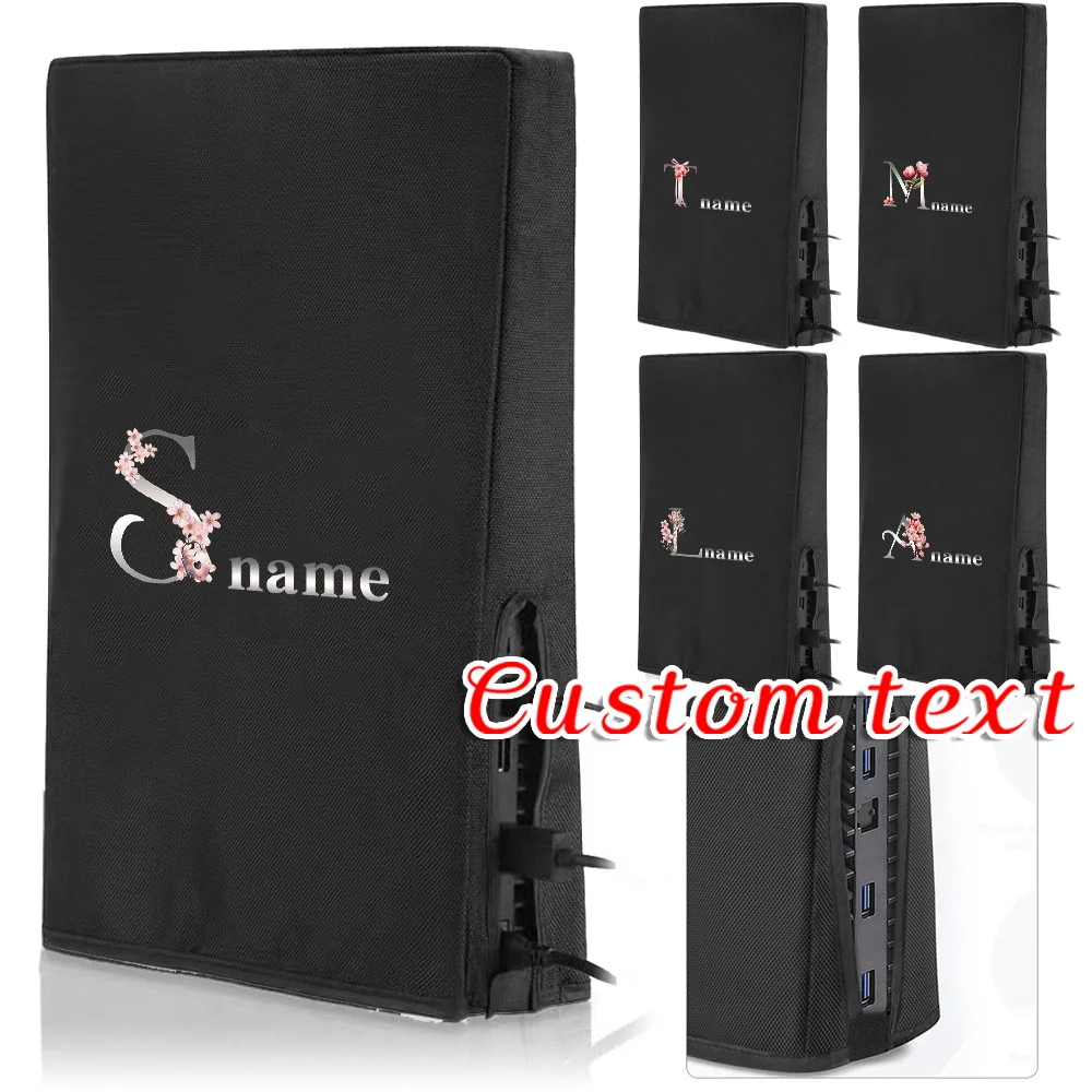 

Customized Name PS5 Game Console Black Dust Cover Protective Cover Waterproof and Dustproof Shell Protective Cover