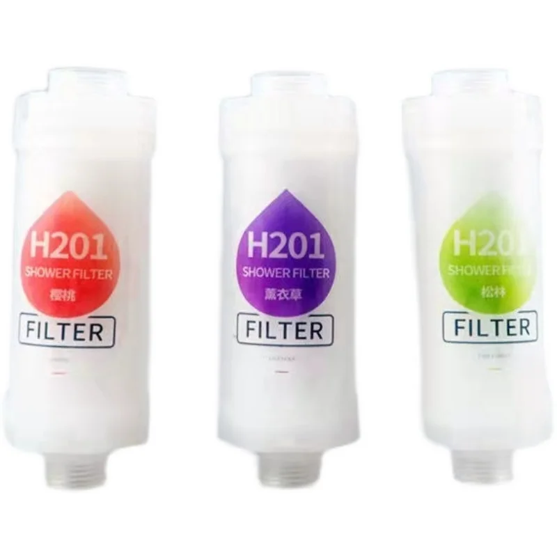 Filtro de ducha perfumado de limón para baño, suavizante de agua para cabezal de ducha, mejora la depilación, purificador de Ducha