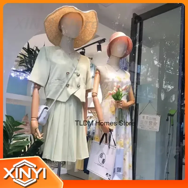 Creative Half-Length Clothing Mannequin for Women's Modern Clothing Store Window Display Stand Full Body Wedding Dress Model
