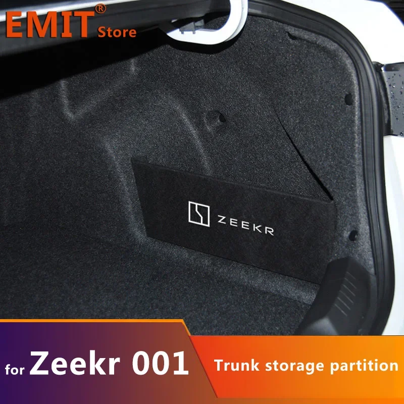 Rear Storage Compartment Partition Fit for Zeekr 001 Rear Spare Partition Rear Trunk Storage Box Interior Modification