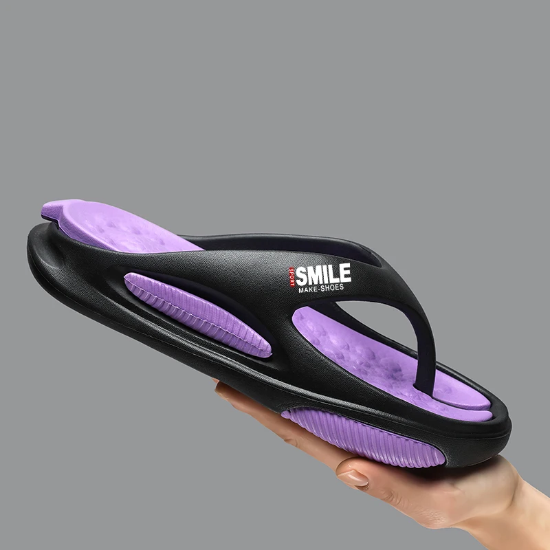 NEW Men's Massage Flip Flops Outdoor Indoor Slippers Soft Comfortable Men Beach Sandals Non-slip Bathroom Home Men's Flip Flops