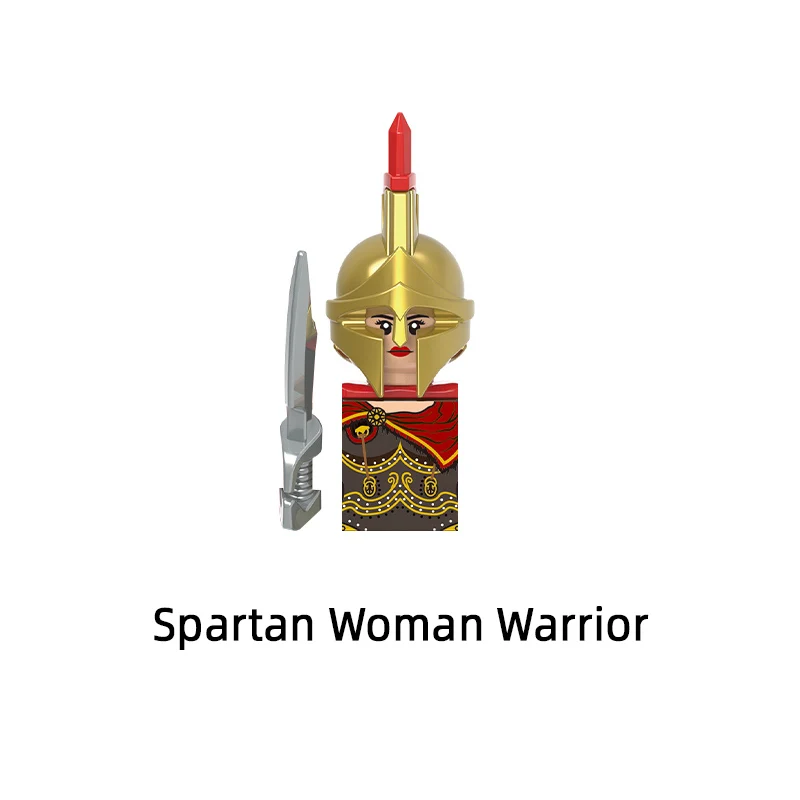 The Spartan Hero Warrior Roman Centurion Soldier Teutonic Knights Hospitaller Holy Sepulchre Templar Model Blocks Bricks X0316