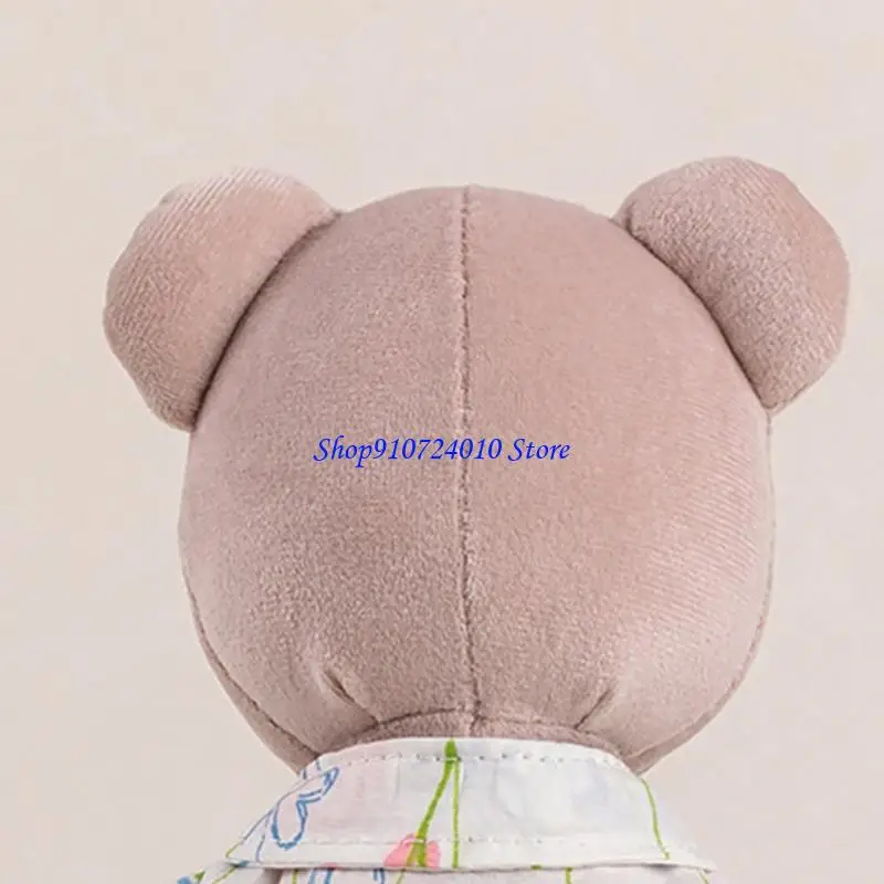 77HD gekleed beer pluche speelgoed zacht knuffel metgezel voor kinderen rustgevende bedtijd comfort