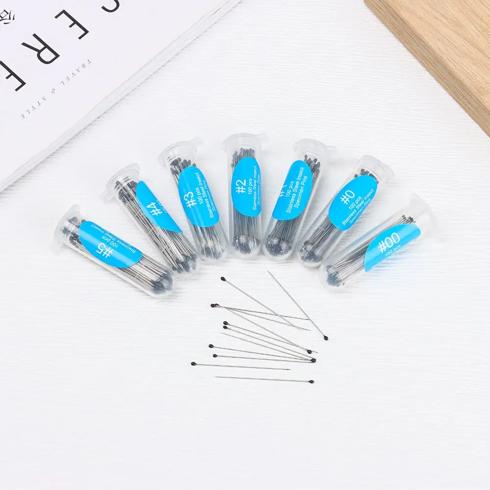 100Pcs High Hardness Entomology Lab Accessories Pin Specimen Pins Insect Dissections Supplies Needle