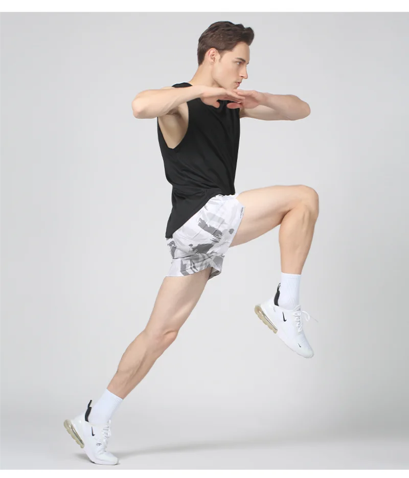 Quick drying sports cool vest sleeveless T-shirt shirt can print embroidered logo outdoor fitness