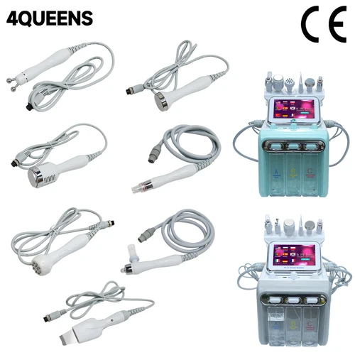 H2O2-Depurador ultrasónico de oxígeno y agua, limpiador de poros, sonda Facial de elevación, reemplazo de burbujas pequeñas