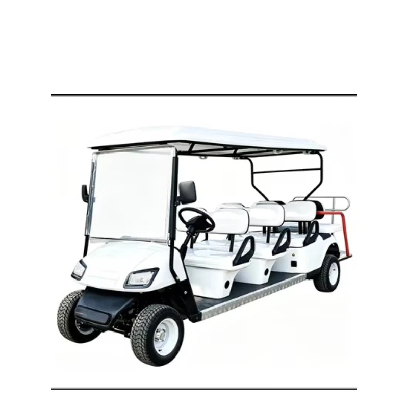 Electric Sightseeing Golf Cart New Model 4 Seaters High Strength Steel Frame CE Certified 30-50Km/h 70-90km Range LXM
