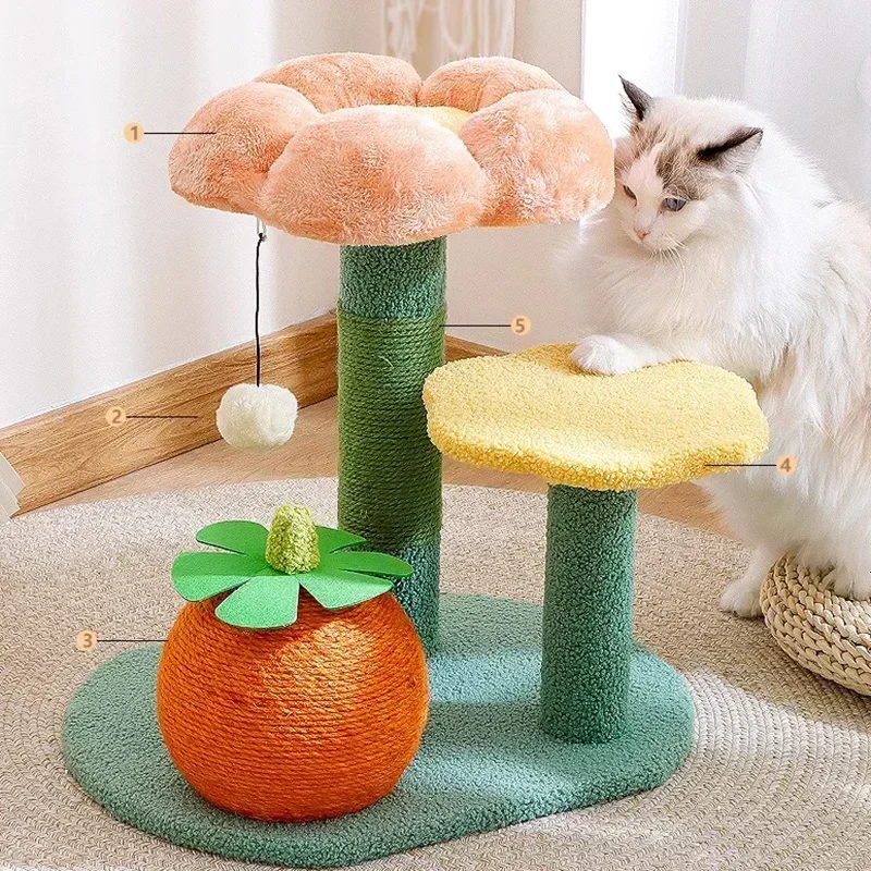 Pet Toys Wall Beds Cat House Scratch Board Wooden Catnip Cat House Climbing Carrier Griffoire Pour Chat Kitten Accessories