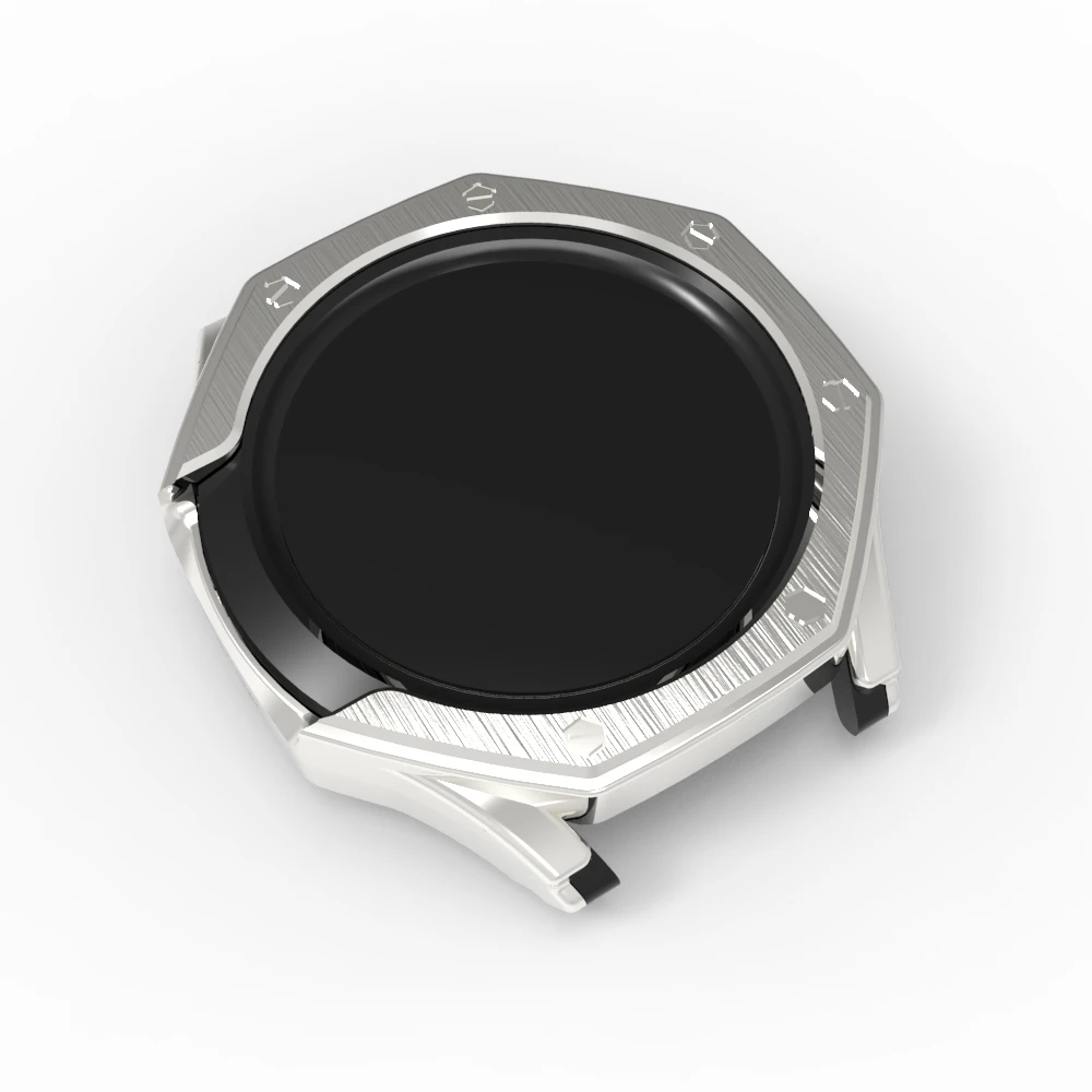QZYLTD Case+glass Samsung Galaxy Watch Case 4 or 6 Classic 42mm 46mm 43mm 47mm Cover protective shell