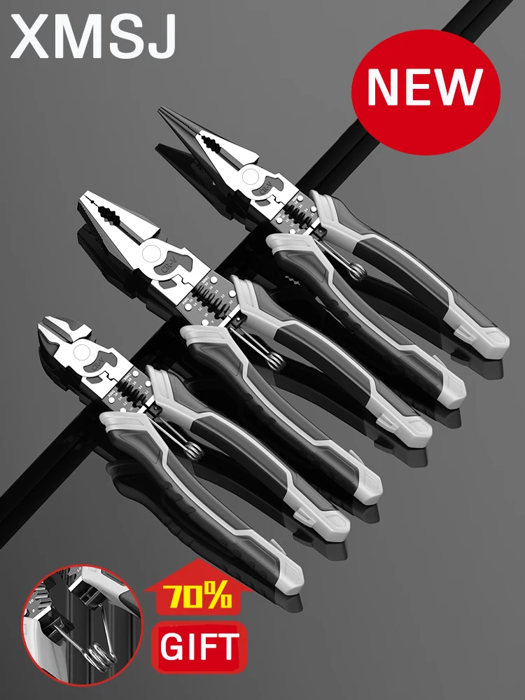 Universal Multifunctional Diagonal Pliers Needle Nose Pliers Hardware Tools Universal Wire Cutters Electrician Wire Pliers