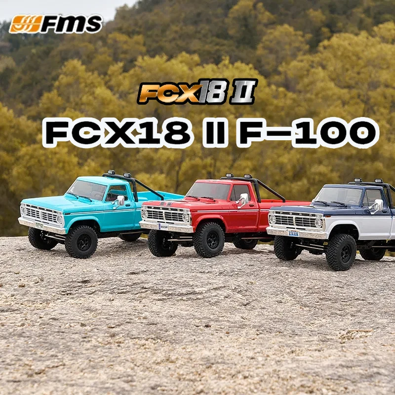 Fms 1:18 FCX18 II Ford F-100 Quickly Change The Shell Remote Control Car Climbing Car Miniature Model Custom Toy Gift Collection