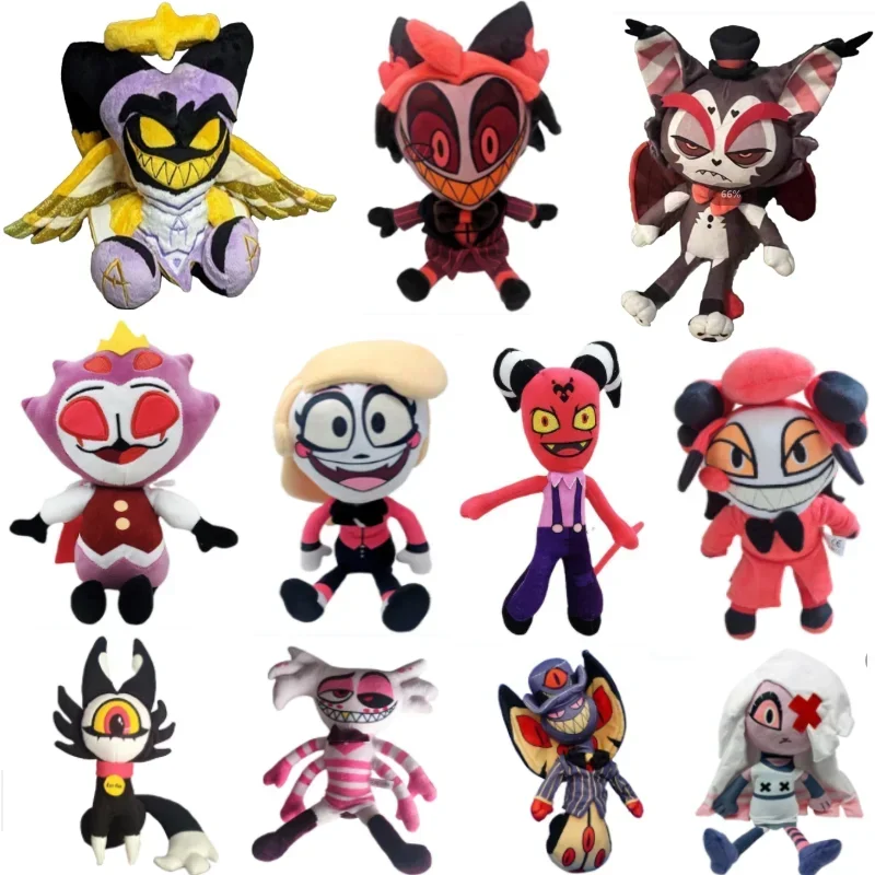 Hazbin Hotel Anime Plush Doll Charlie Morningstar Vaggie Alastor Plushie Toy Doll Gift Fun Birthday Gift For Boys And Girls