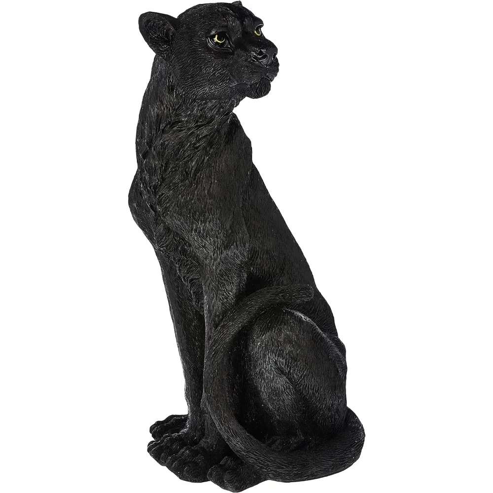 Black Panther Black Jaguar Statue Sculptures & Figurine Home Decoration Crafts Decor Garden